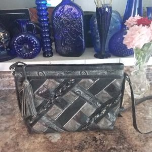 Sharif Leather Tassel  Crossbody bag